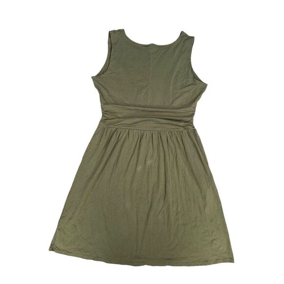 NWT The North Face Heartwood Dress V-Neck Sleeveless Faux Wrap Green XL Gorpcore - Picture 3 of 13